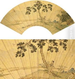 Scholar Under Pine Tree by Qiu Ying