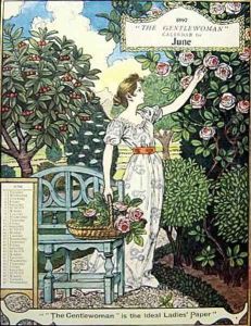 Illustration for 'Les Mois', month of June by Eugene Grasset
