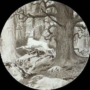 Y He Aqui Un Ciervo Blanco by Eugene Grasset