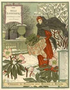 Belle Jardiniere Calendar Decembre by Eugene Grasset
