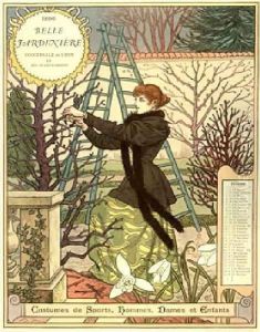 Belle Jardiniere Calendar Fevrier by Eugene Grasset
