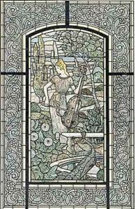Symphonie by Eugene Grasset 1841-1917 a design for a stained glass window by Eugene Grasset