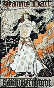 Reproduction of a poster advertising Joan of Arc by Eugene Grasset