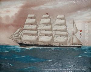 Cissie - A Four Masted Barque by William Howard Yorke