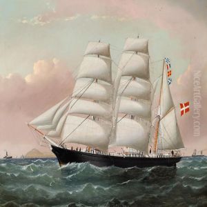 A Ship Portait Of "balgownie Af Helsingon by William Howard Yorke