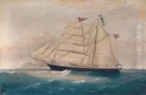 Brigantine Brigitte Inward Bound For Liverpool Off Hollyhead Brigantine Brigitte Inward Bound For Liverpool Off Hollyhead