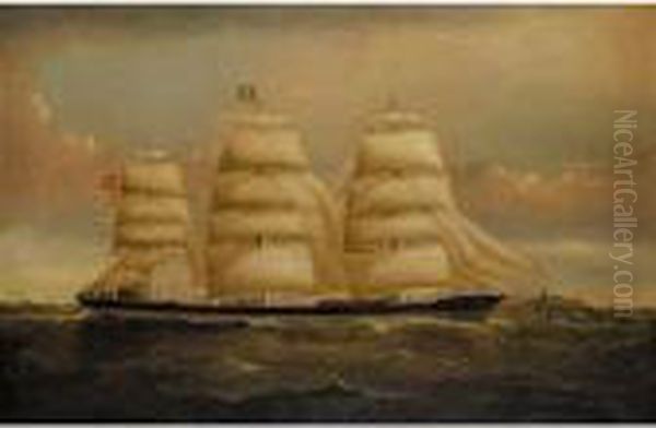 The Outward Bound Sailing Ship Criccieth Castle Passing Point Lynas, Anglesey - view 1