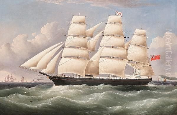 The Full-rigged Ship "elphinston(e)"
Outward Bound In The Channel - view 1