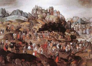 Carrying the Cross 1593 by Abel Grimmer