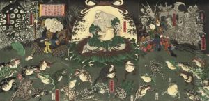 Gama Sennin In Front Of A Giant Toad