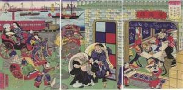 Shichifukujin (seven Gods Of Good Fortune [at The Koguro Paper Company, Yokohama]) - view 1