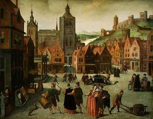 The Marketplace in Bergen op Zoom 2 by Abel Grimmer