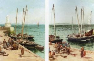 Kirkcaldy Harbour Scenes by Alexander Young