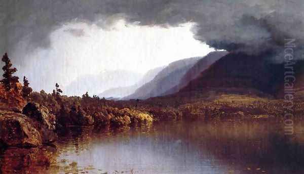 A Coming Storm on Lake George - view 1