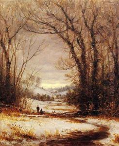 A Winter Walk by Sanford Robinson Gifford