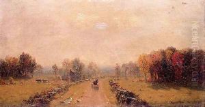 Carriage On A Country Road by Sanford Robinson Gifford