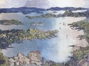 A Land Locked Sea (sydney Harbour) by William Blamire Young