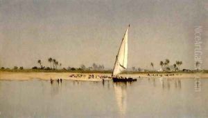 A Sketch on the Nile by Sanford Robinson Gifford