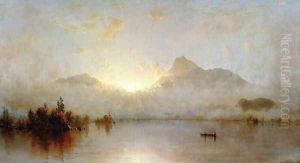 A Sunrise on Lake George by Sanford Robinson Gifford