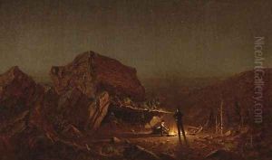 Camping for the Night on Mansfield Mountain by Sanford Robinson Gifford