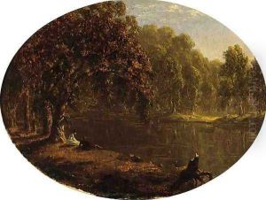 The River-Bank by Sanford Robinson Gifford