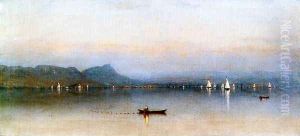 Morning on the Hudson, Haverstraw Bay by Sanford Robinson Gifford