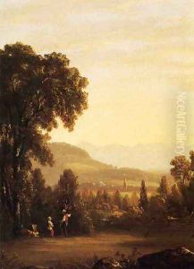 Landscape with Village in the Distance by Sanford Robinson Gifford