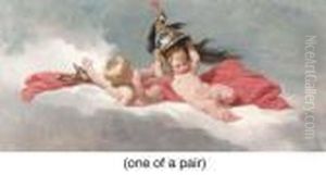 An Allegory Of The Arts; And An Allegory Of War by Adolphe Yvon