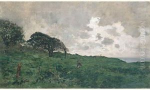 Paysage De Lande A Villerville by Edmond Yvon