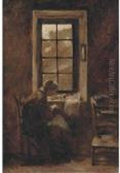 Sewing By The Window - view 1