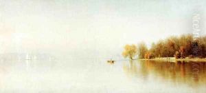 An Indian Summer's Day on the Hudson - Tappan Zee by Sanford Robinson Gifford
