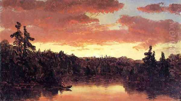 Sunset on Lake George - view 1