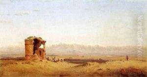 Torre dei Schiavi - Roman Campagna by Sanford Robinson Gifford