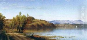 South Bay, on the Hudson, near Hudson, New York by Sanford Robinson Gifford