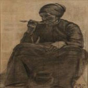 A Woman Makingherself A Bread Soup by Kristian Zahrtmann