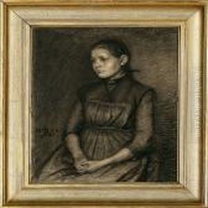 Little Girl From Bornholm Island by Kristian Zahrtmann