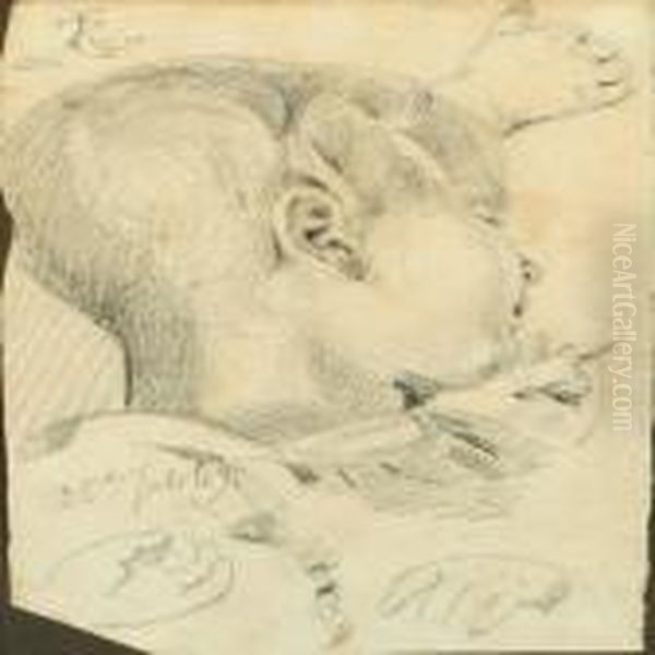 Study Of Theartist's Sister As A Child - view 1