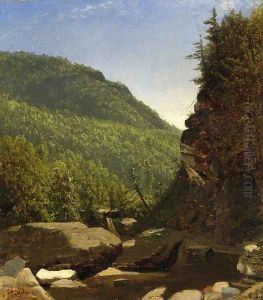 The Top of Kauterskill Falls by Sanford Robinson Gifford