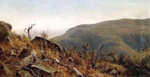 The View from South Mountain in the Catskills, A Sketch by Sanford Robinson Gifford