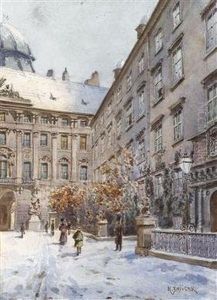 Burghof Imschnee by Karl Wenzel Zajicek