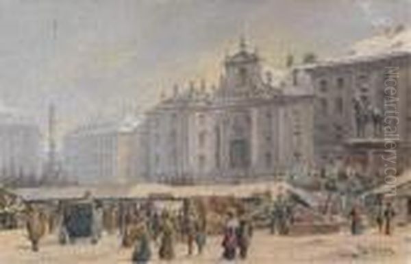 Markt Am Hof Im Winter - view 1