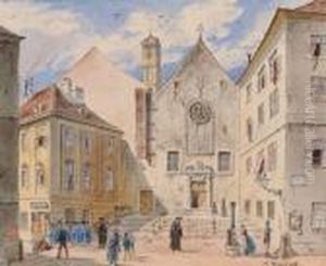 Die Ehem. Mechitaristenkirche In Wien by Karl Wenzel Zajicek