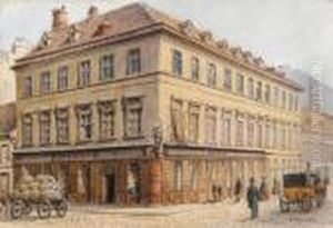 Alt-wiener Strasenecke by Karl Wenzel Zajicek