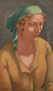 Woman With Green Bandana