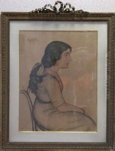 Femme Assise De Profil by Eugene Zak