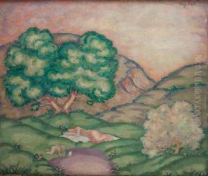 Idylla - Kobieta Z Dzieckiem W Pejzazu, 1912 / 1913 Idylla - Kobieta Z Dzieckiem W Pejzazu, 1912 / 1913