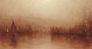 A Sketch of the Golden Horn, Constantinople by Sanford Robinson Gifford