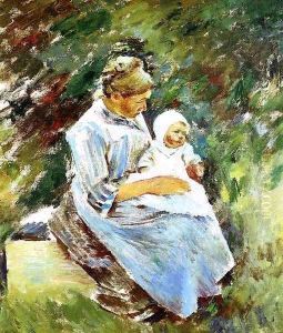 Mother and Child 1892 by Sanford Robinson Gifford