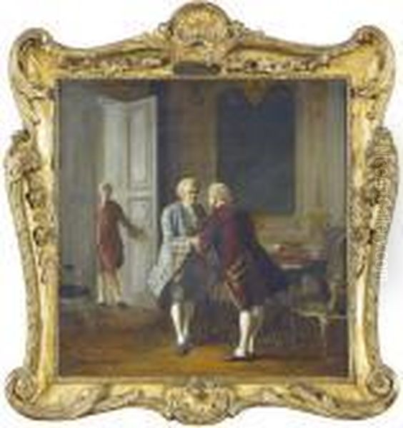 Interieur Mit Galanter Szene. - view 1