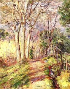 Path in Frascati 1891 by Sanford Robinson Gifford
